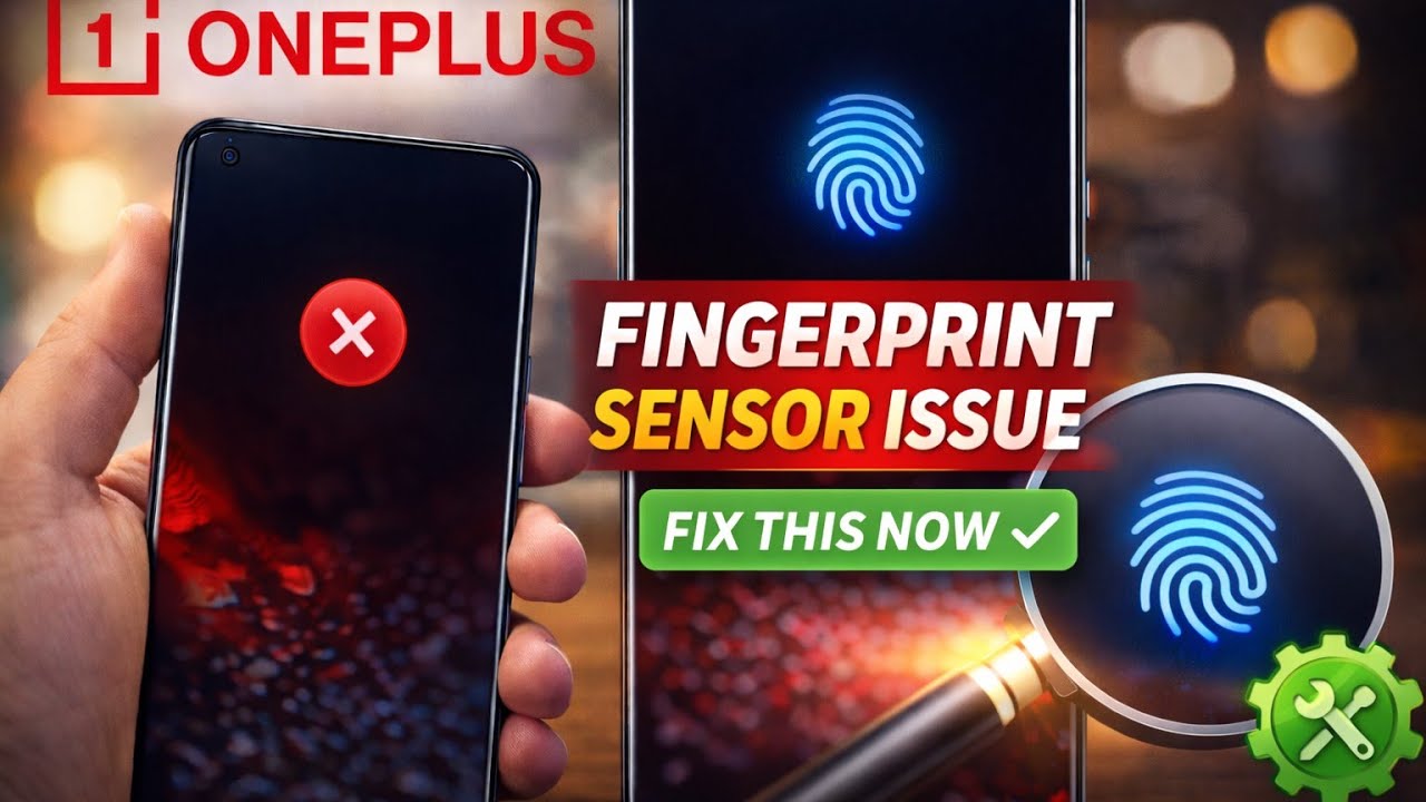 OnePlus Fingerprint sensor not working | #oneplus12R #fingerprint