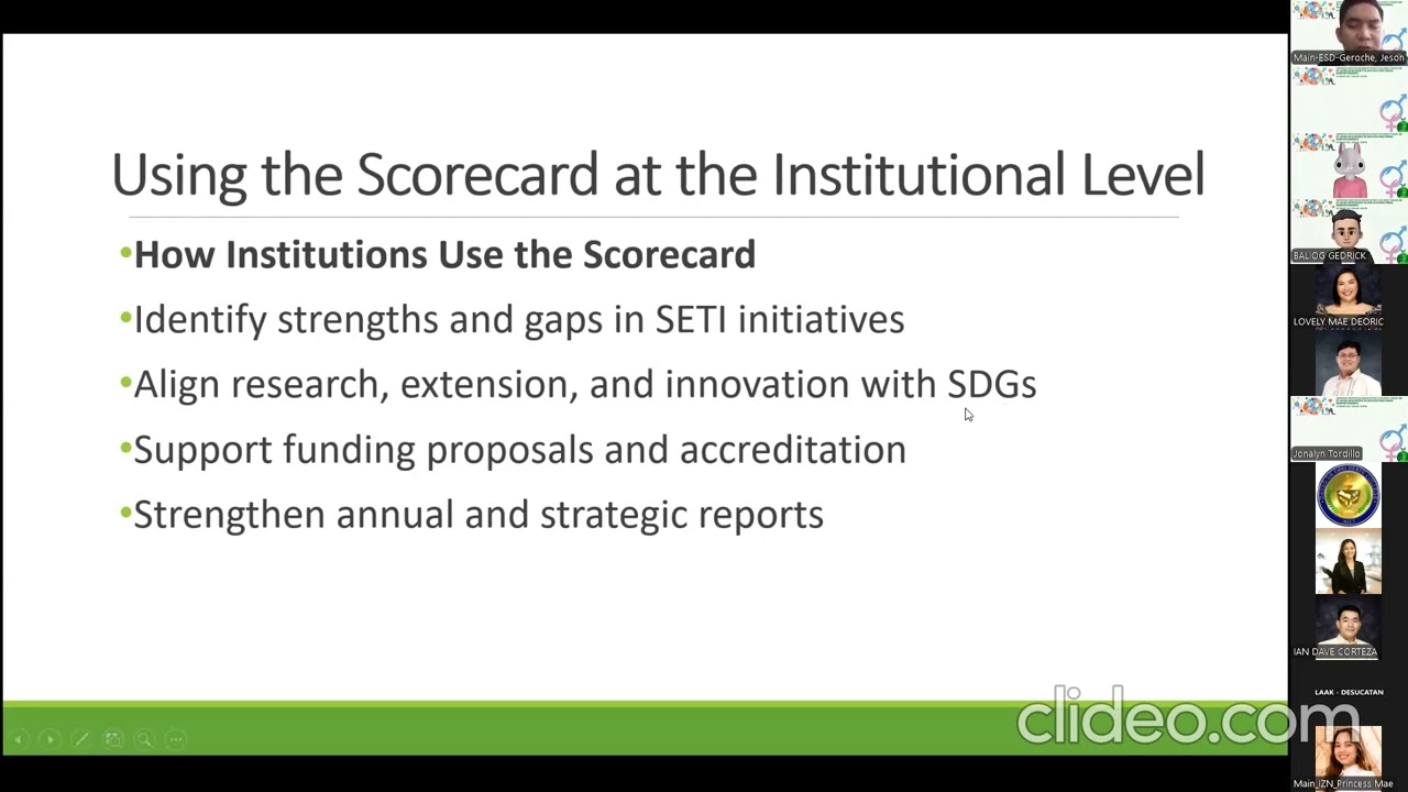 How to Use the SDG SETI Scorecard: A Step-by-Step Guide
