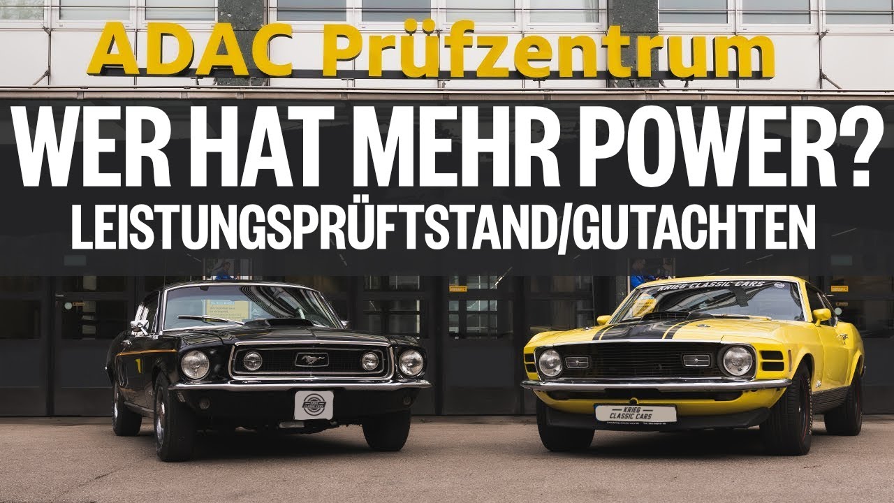 Ford Mustang 1968 Cobra Jet vs Ford Mustang Mach 1970 Mach 1- Leistungsmessung I Krieg Classic Cars