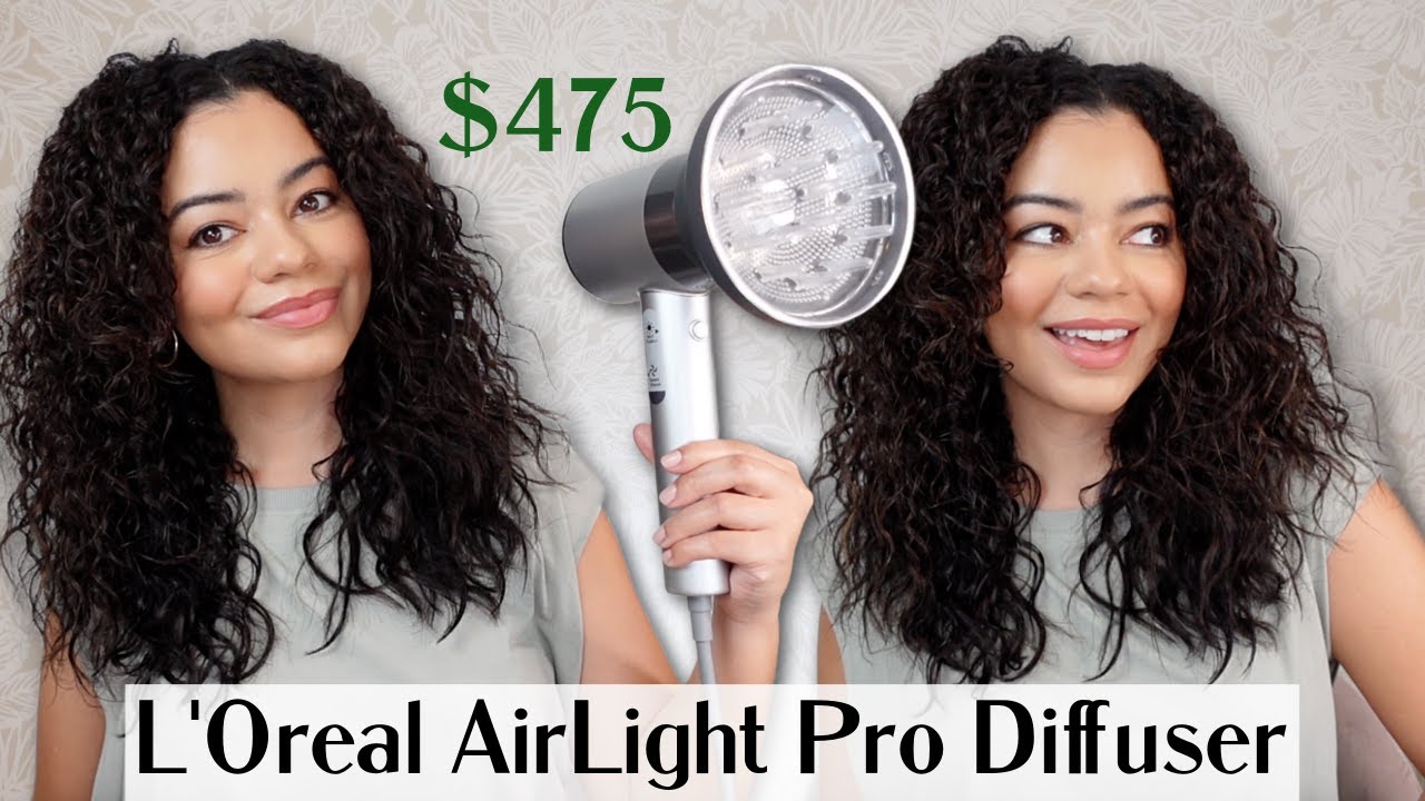 Диффузор L'Oreal AirLight Pro для вьющихся волос 😱 Как уложить обесцвеченные вьющиеся волосы