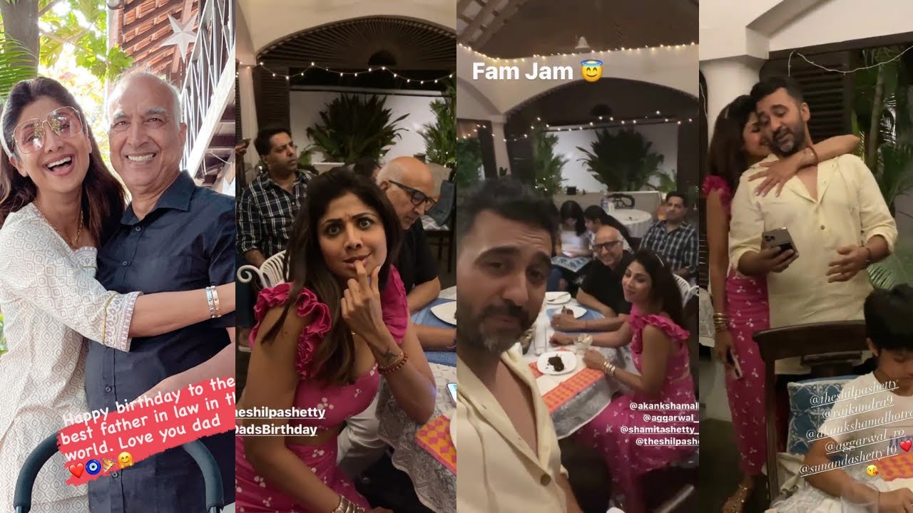 Shilpa Shetty celebrates her father-in-law birthday in Goa, Raj Kundra, Shamita enjoys karaoke night