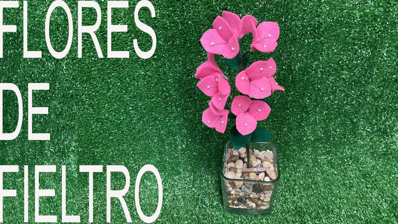 FLORES DE FIELTRO 🌺♻️