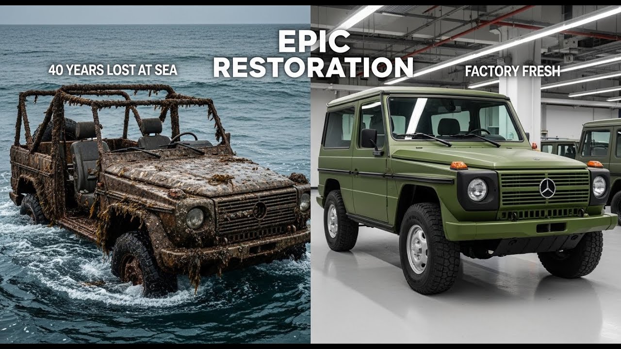 Epic Restoration — Military G-Wagon 40 Years Lost at Sea to Factory Fresh