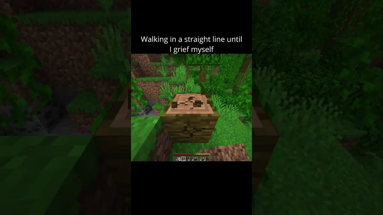 Walking in a straight line until I grief myself