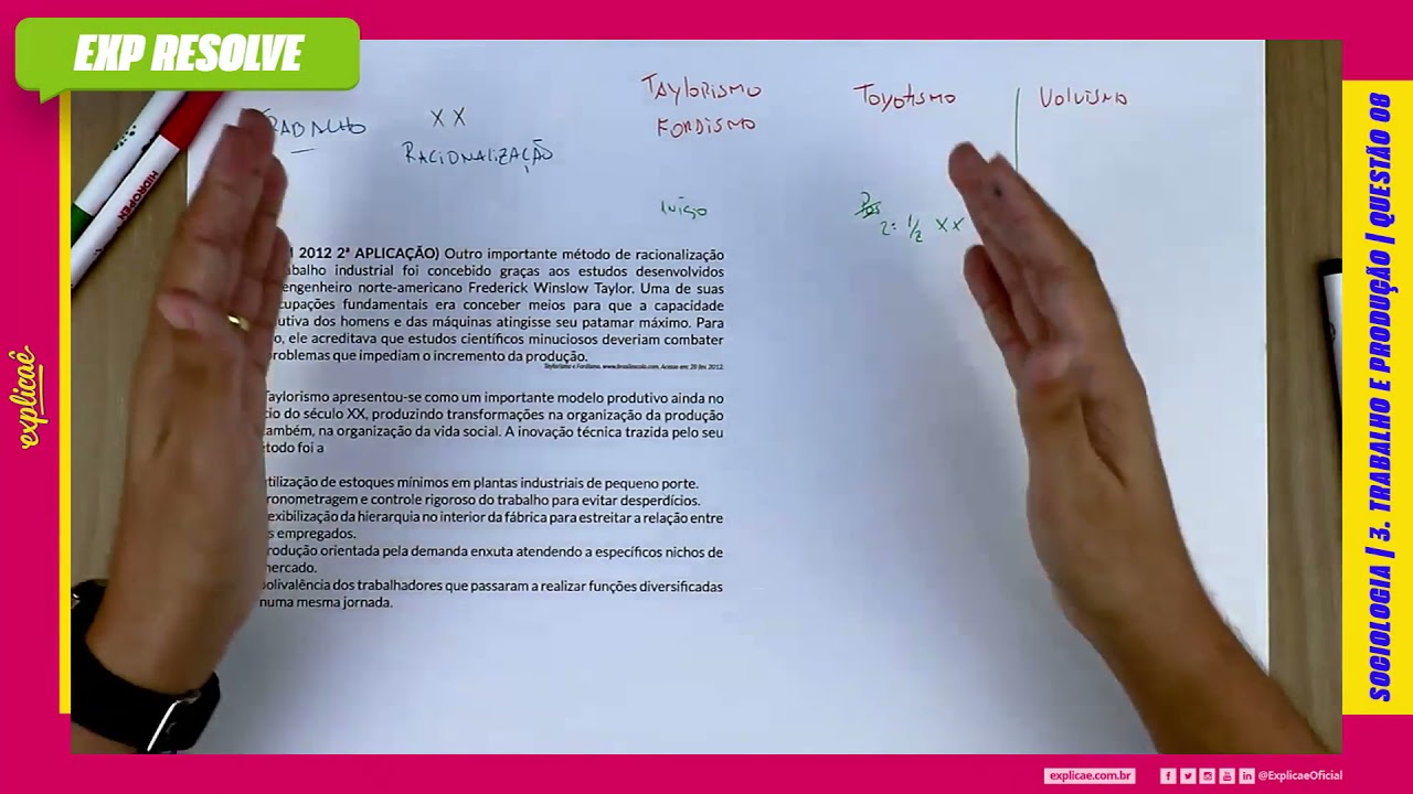 OUTRO IMPORTANTE MÉTODO DE RACIONALIZAÇÃO DO TRABALHO INDUSTRIAL FOI (...) |  TRABALHO E PRODUÇÃO