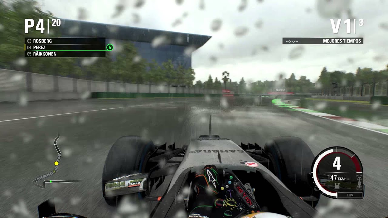 F1 2015 Gameplay Mexico Rain - Checo Perez - Ultra Settings
