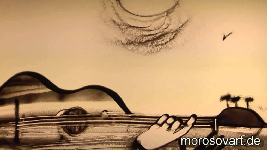 "Musik". Sand Art  by Natalia Moro. Sandmalerei.