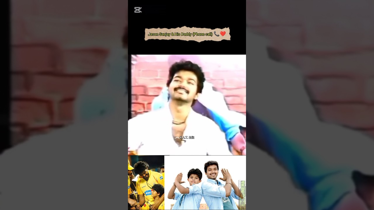 Vijay & Sanjay (Phone Call)..📞❤️#jason #sanjay #jasonsanjay #vijay #vijayson #jsj #love #thalapathy
