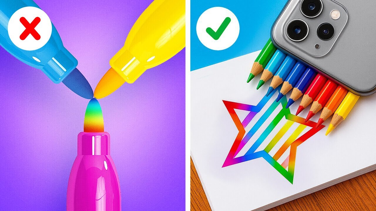 Frumos Tutorial de Desen pentru Începători: Provocarea DIY cu Curcubeu de Yay Time! DISTRACȚIE