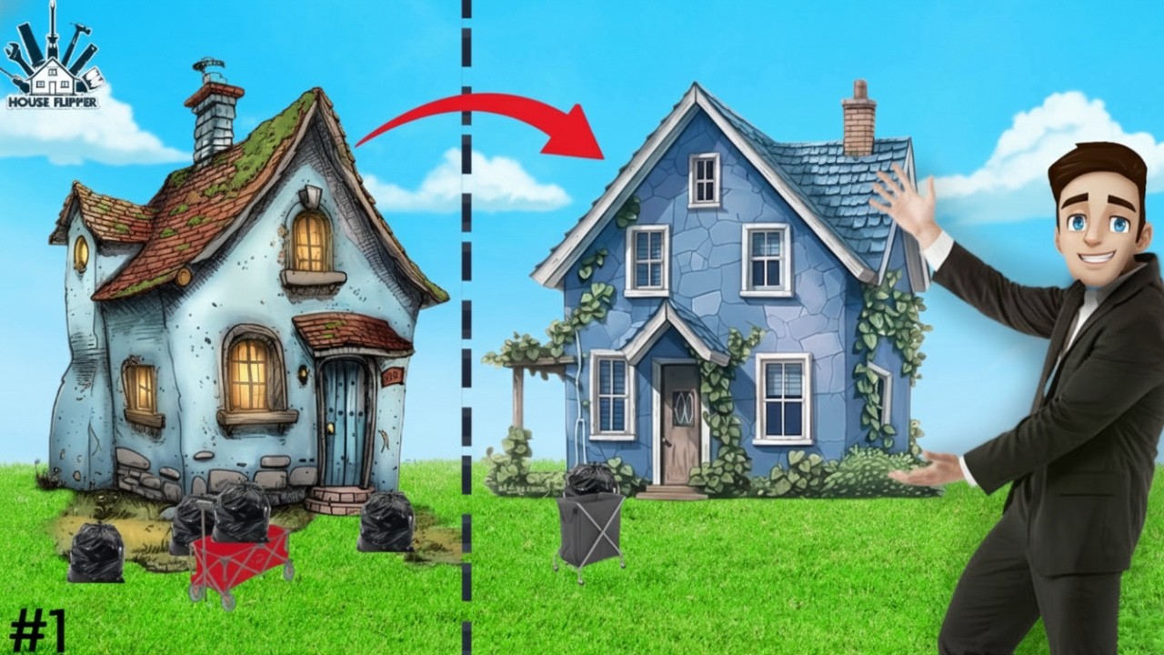 Dirty House Convert Into Rich  House 🤑 Old To Gold 😜 || HOUSE FLIPPER || #gaming 