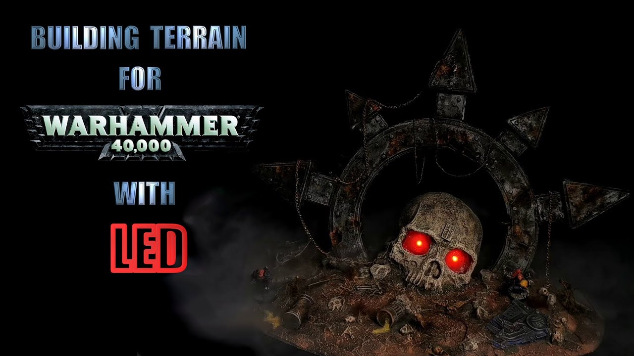 building warhammer40k  terrain with LED for #gamesworkshop  #warhammer40000