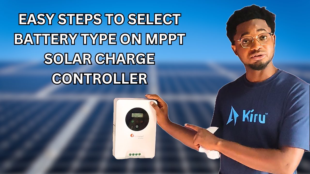 How to quickly set your Battery type on your MPPT Solar Charge Controller.