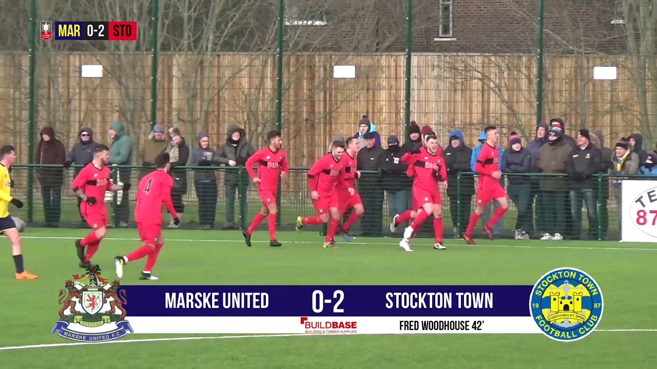 Marske United 0-2 Stockton Town | FA Vase Semi-Final 1st Leg Highlights