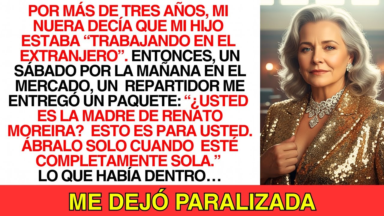 Creí Que Mi Hijo Viajaba Por Trabajo… Hasta Que Un Repartidor Me Entregó Un Paquete