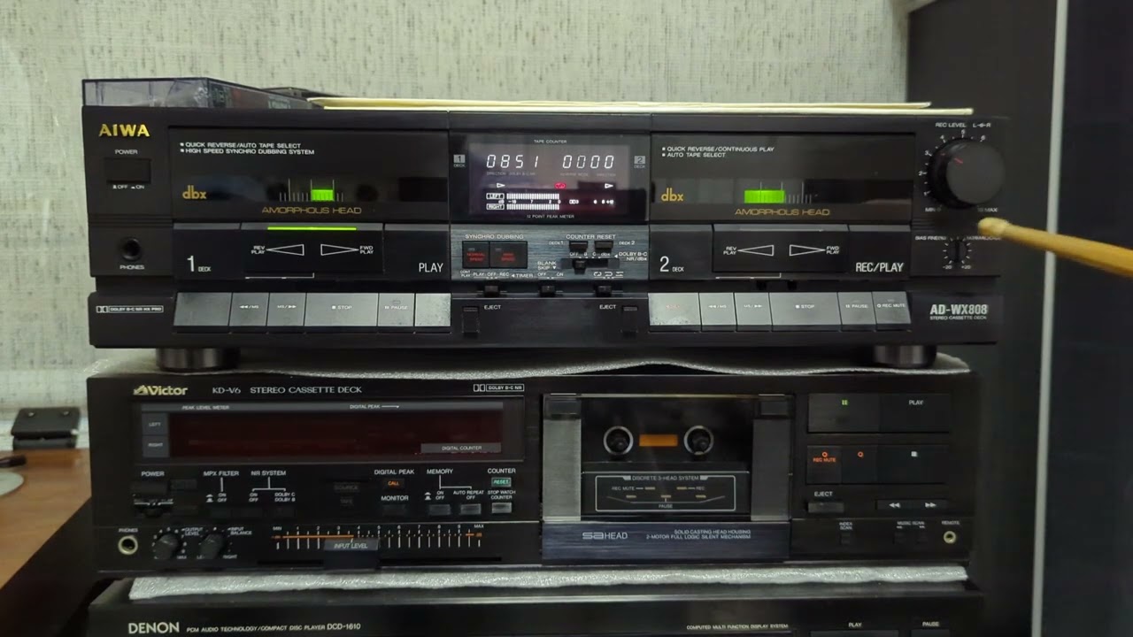 Aiwa AD - WX808 - двухкассетная птица с аморфными головами и неплохим звуком....