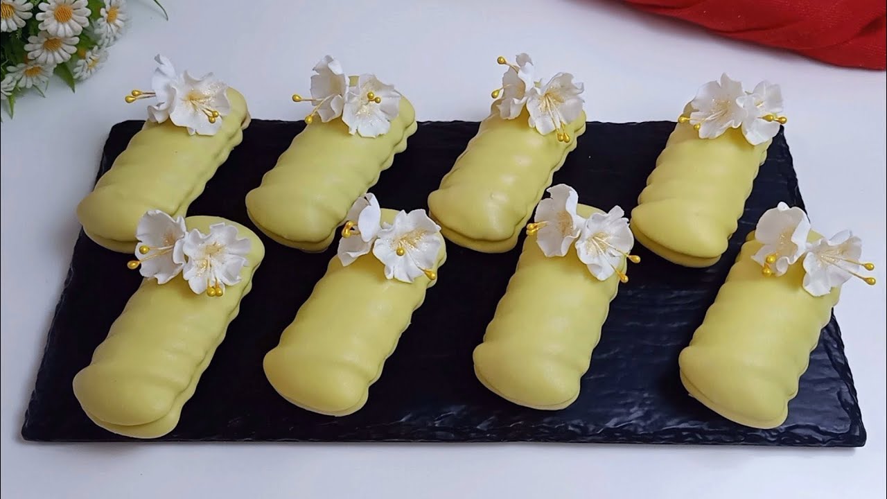 حلويات العيد 2023/ حلوة محشية بحشو لذيذ جدا معمقة بذوق الليمون المنعش 🍋🍋🍋 توالم باش تحضروها للعيد