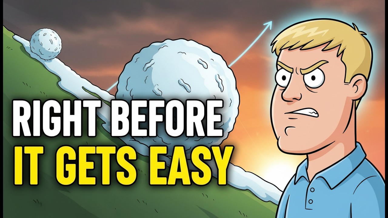 Why Most People Quit Right Before It Gets Easy (The Psychology of Giving Up Too Soon)