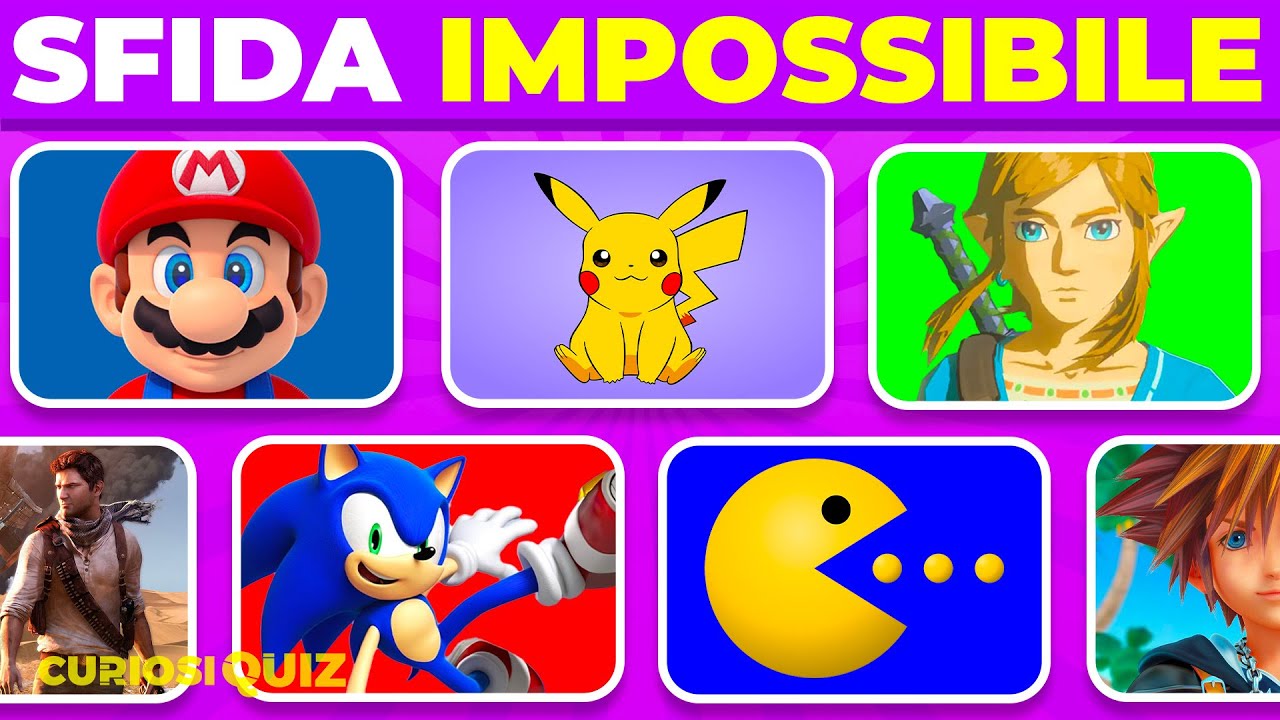 Indovina i PERSONAGGI dei VIDEOGIOCHI da un IMMAGINE | Quiz Videogiochi