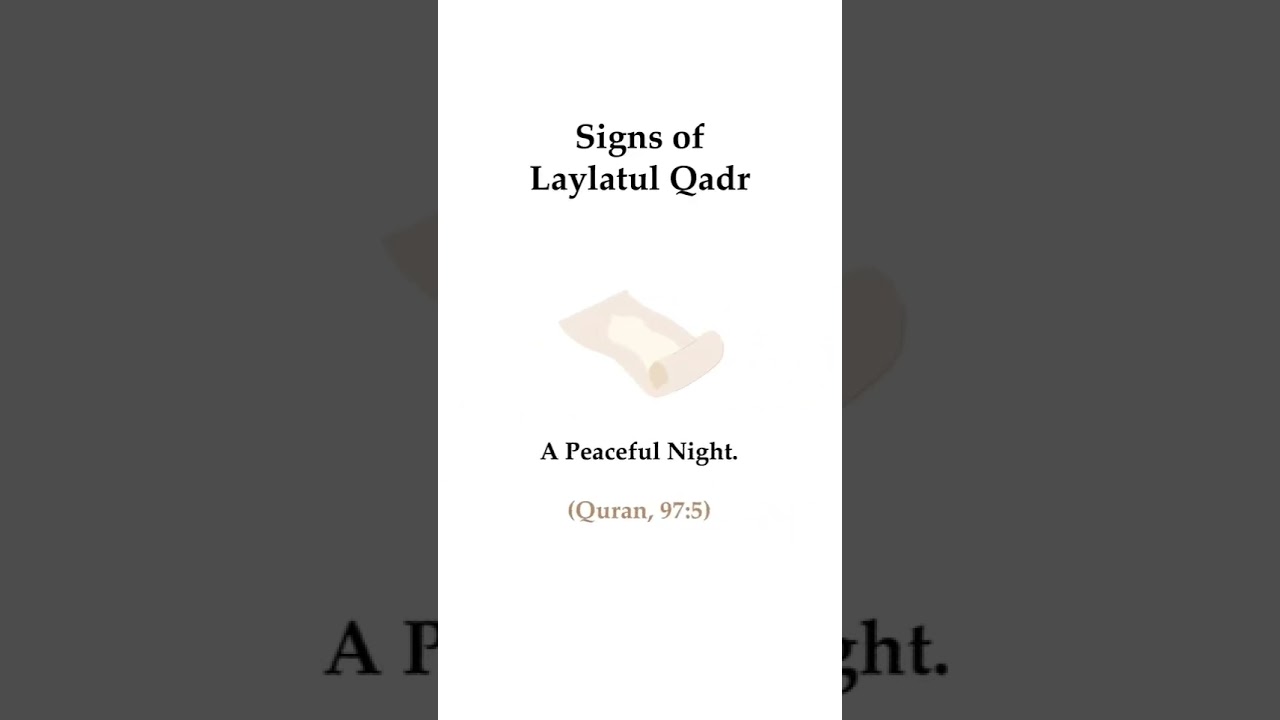 Signs Of Lailatul Qadr l #foryou l #laylatulqadr l #islamic l #signs l #ramadan l #myownrecipes