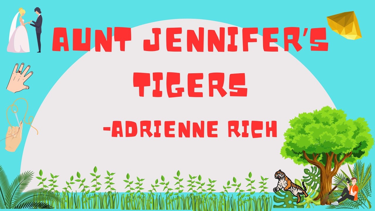Aunt Jennifer’s Tigers-Adrienne Rich CBQ @TheEnlighteningLantern #cbseclass12 #englishclass12