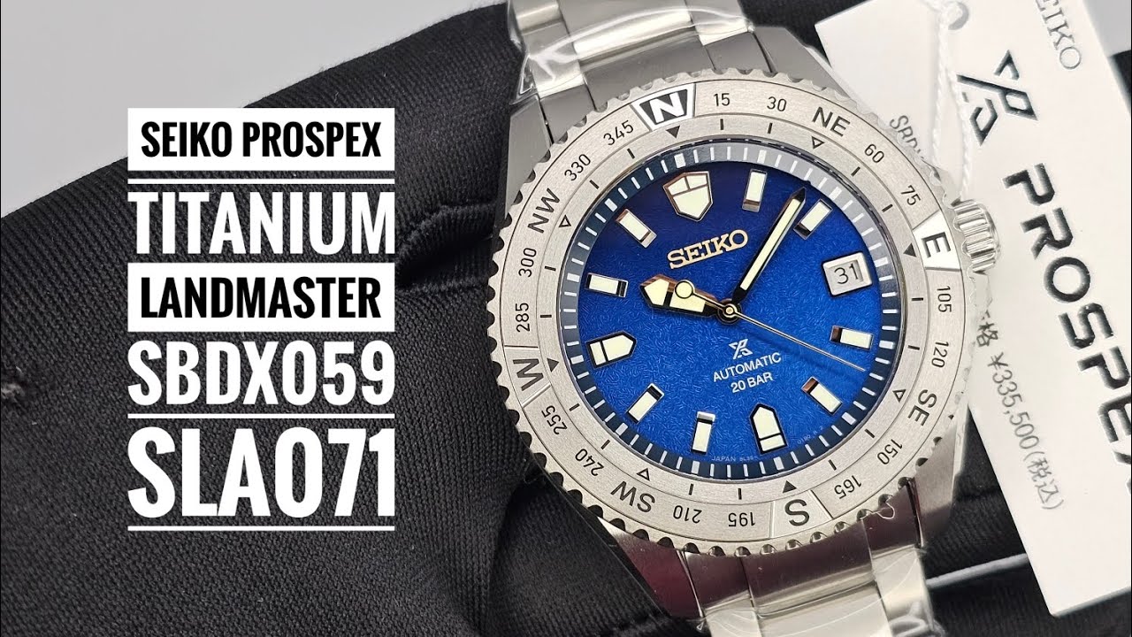 Seiko Prospex Automatic Titanium Landmaster 30th Anniversary Limited Edition 1000 Pc SBDX059 SLA071