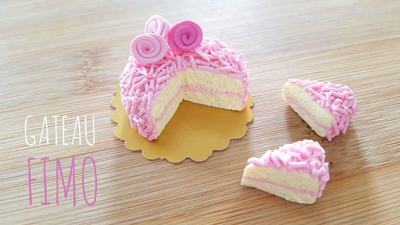 TUTO FIMO GATEAU SUPER FACILE A FAIRE