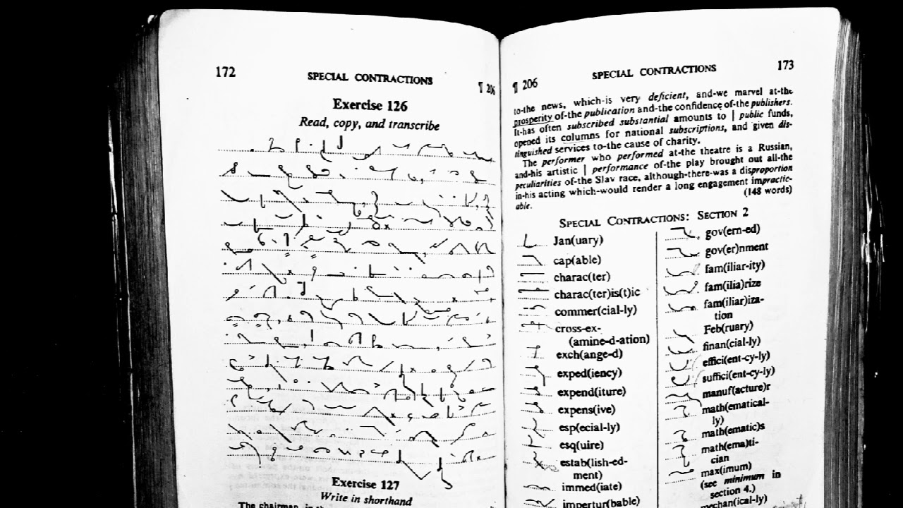 Shorthand Dictation of exercise 126 |dictation of special contractions |Shorthand Club