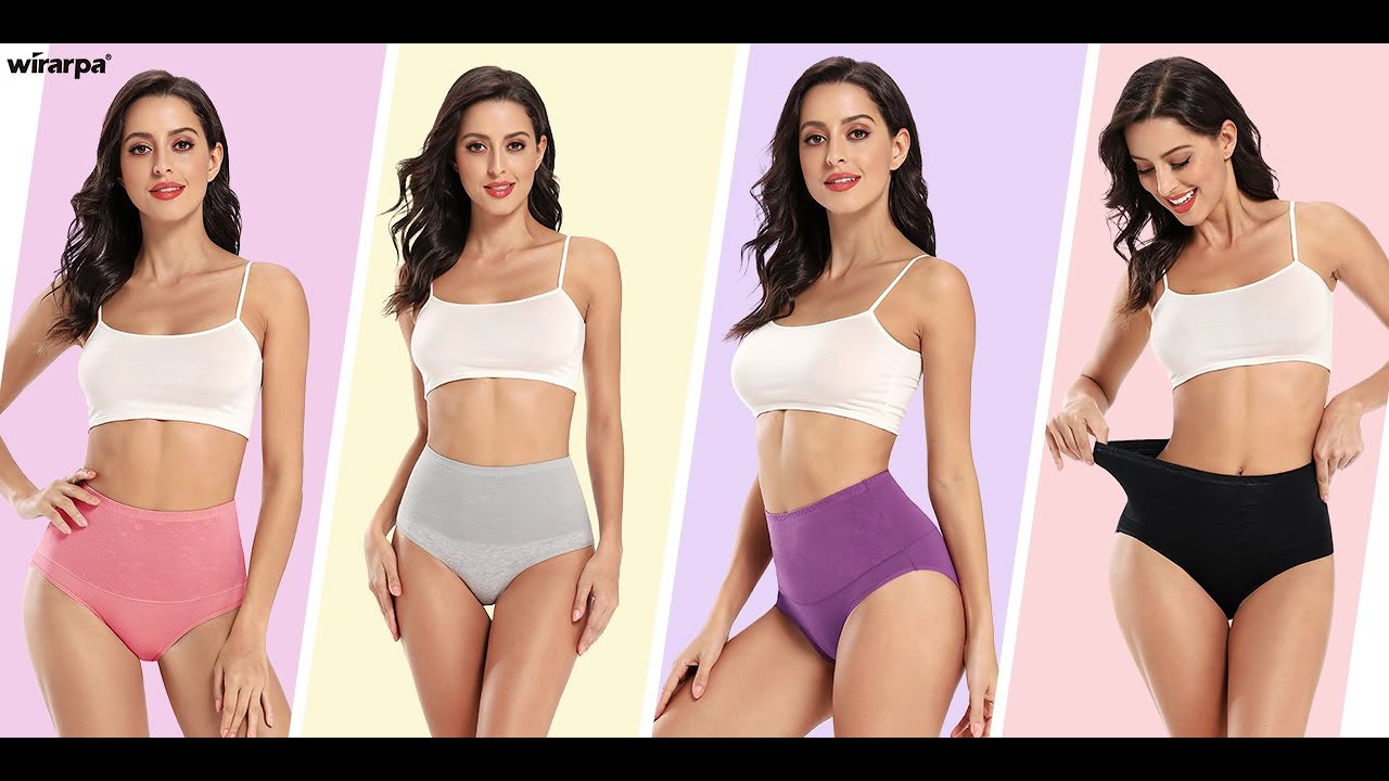 wirarpa Women's Cotton Stretch Underwear Briefs High Waisted Full Coverage Panties | Amazon Haul
