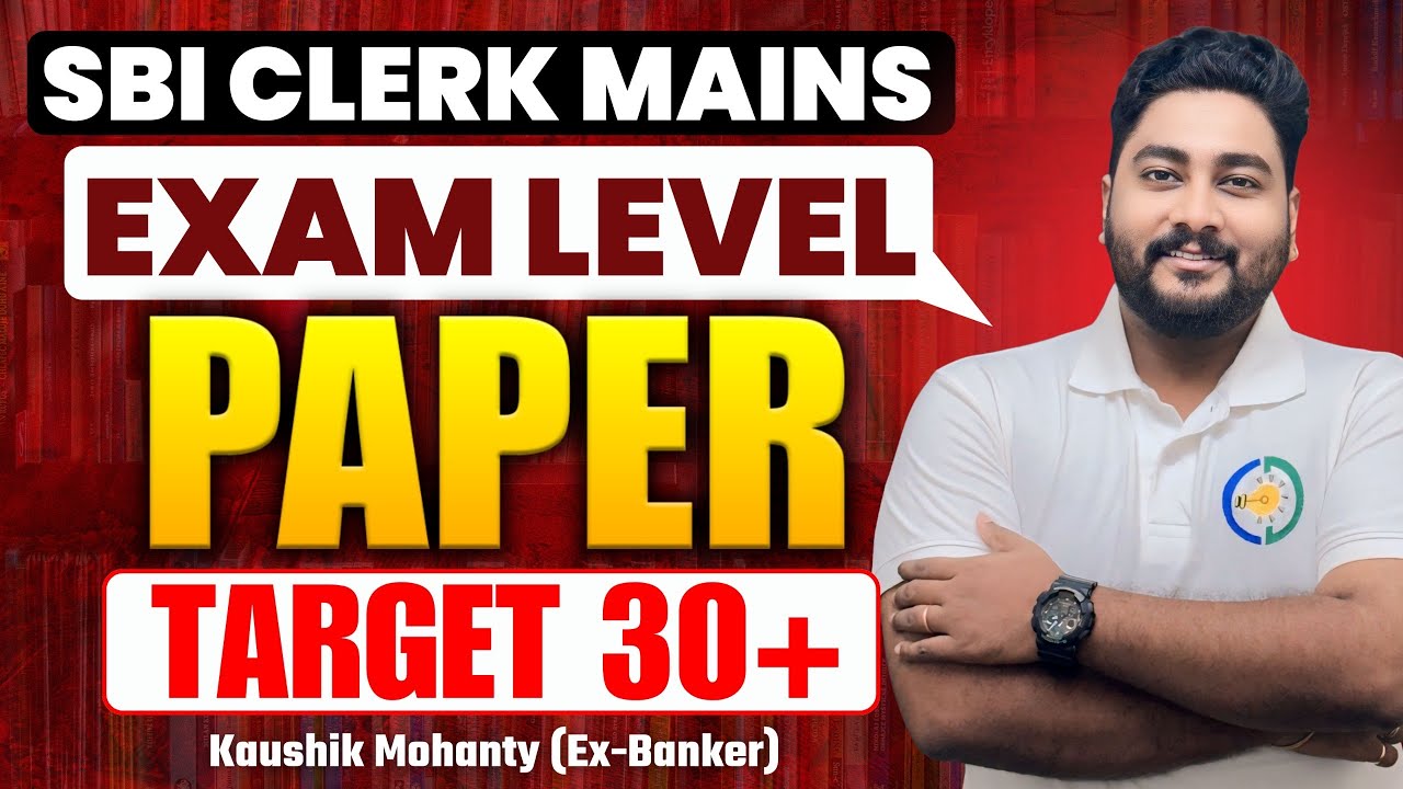 🔥 SBI Clerk Mains 2025 Exam Level Quant Most Expected Paper By Kaushik Mohanty || Career Definer ||