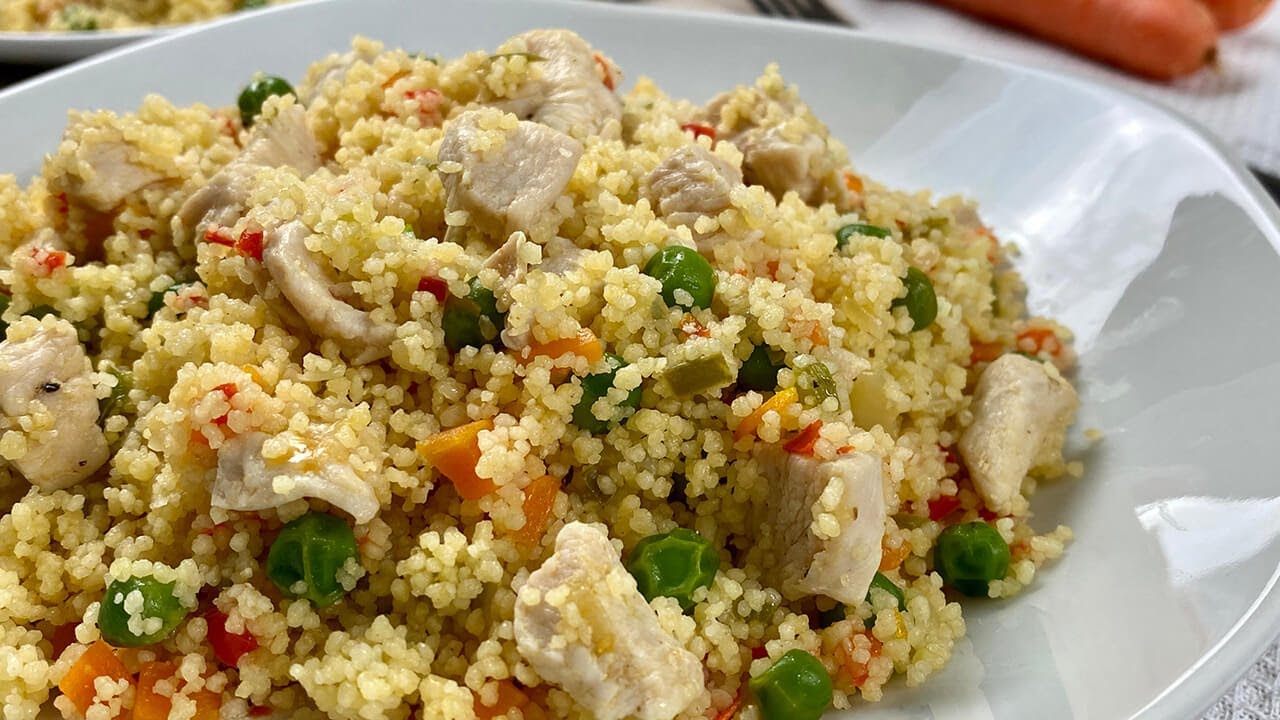 CUSC&Uacute;S con Pollo y Verduras I Receta F&aacute;cil 😋😋