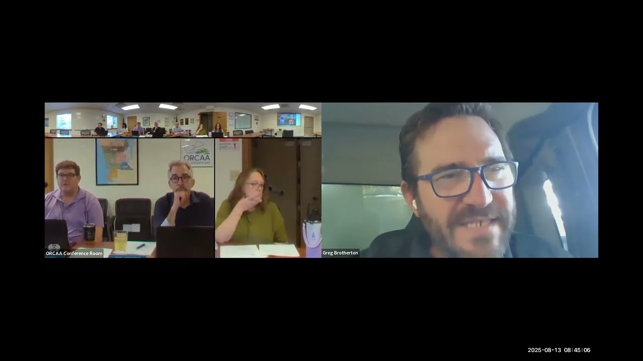 August 13, 2025, Finance Committee of the ORCAA Board of Directors