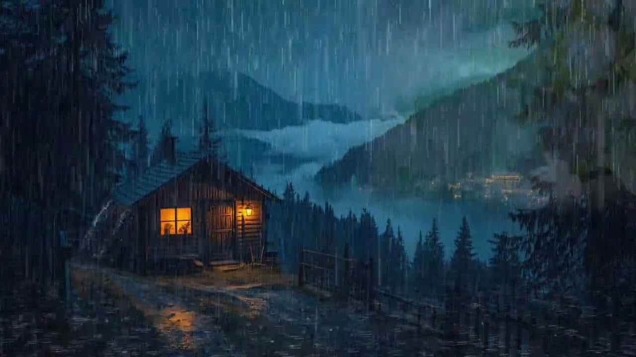 Goodbye Insomnia With Heavy Rain Sound | Very Heavy Rain for SLEEP - Reduce Stress, Relax, ASMR