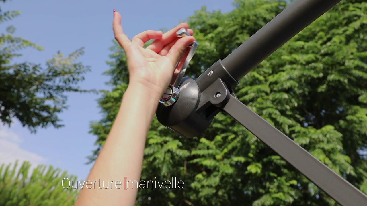 Parasol d&eacute;port&eacute; 300 fibre de verre