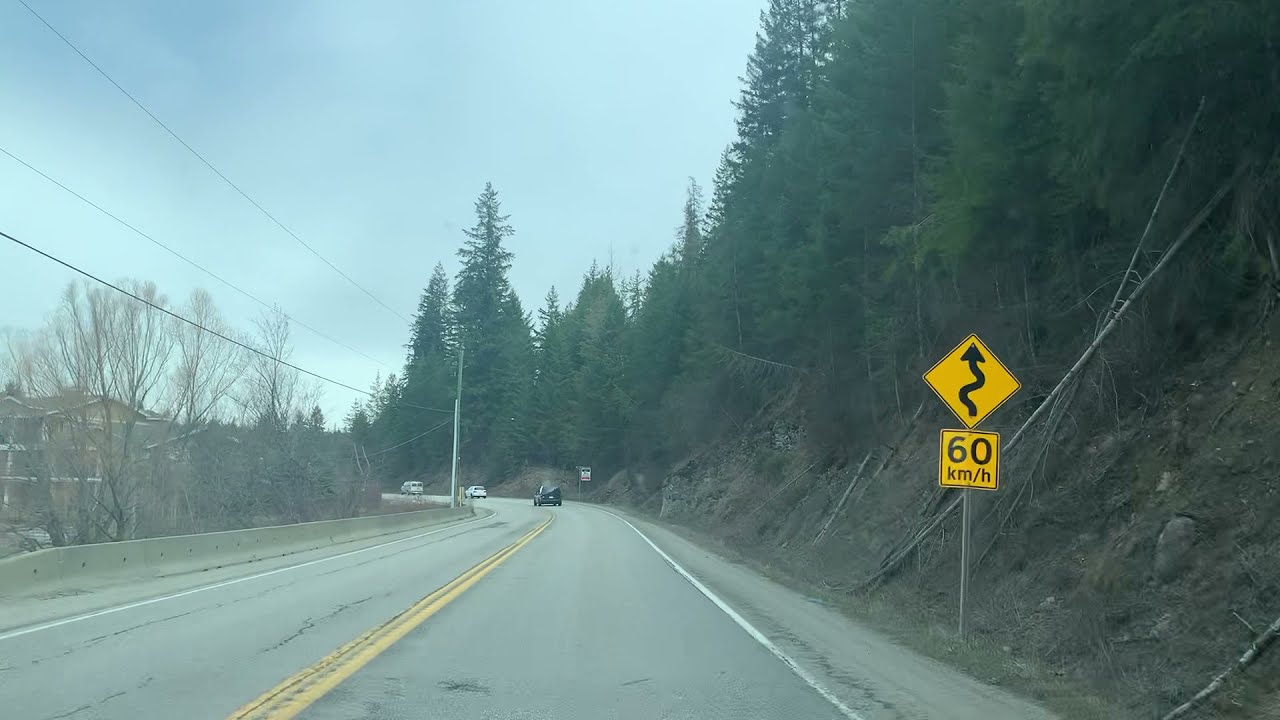 Driving in Canada - driving near Sicamous, BC