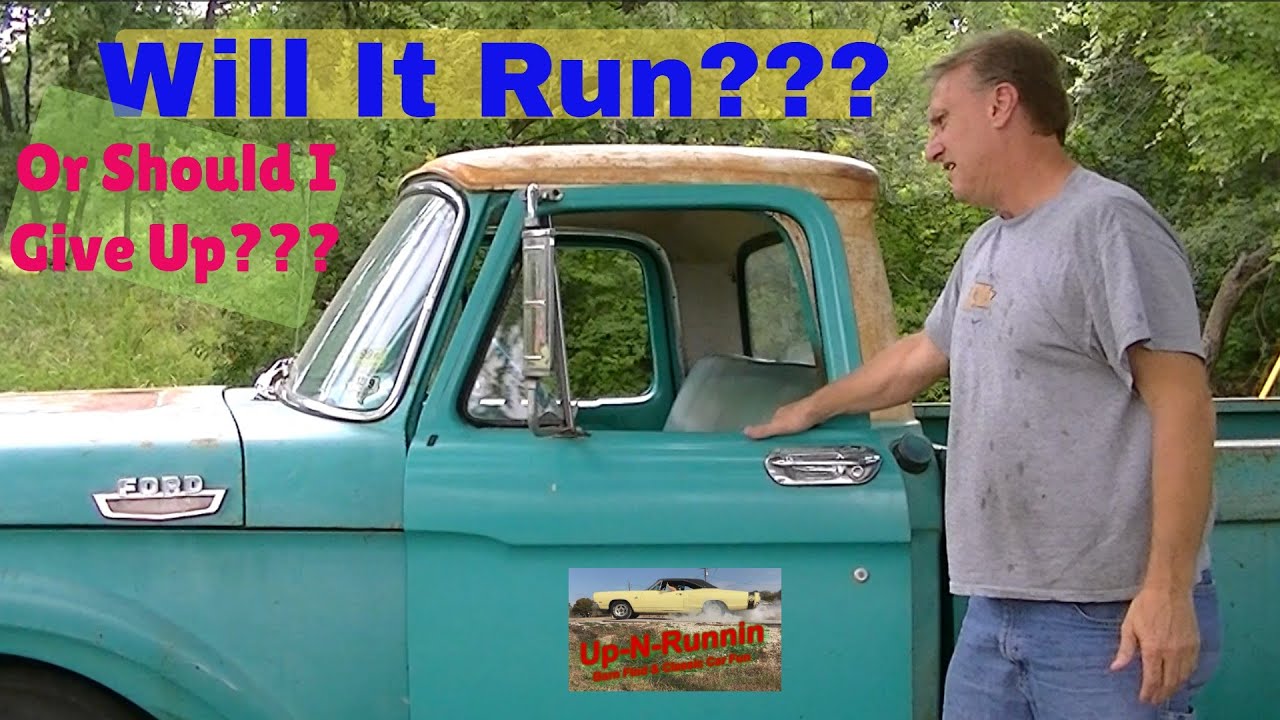 1964 Ford F100 - Should I Give Up Or Will It Run??? Someone Left It At My House!!!