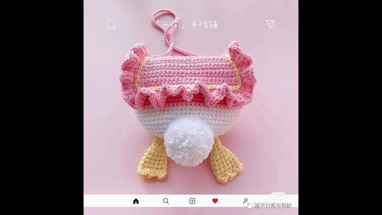 Hướng dẫn móc túi vịt Donald mini| Crochet Duck mini bag | Quin's Handmade