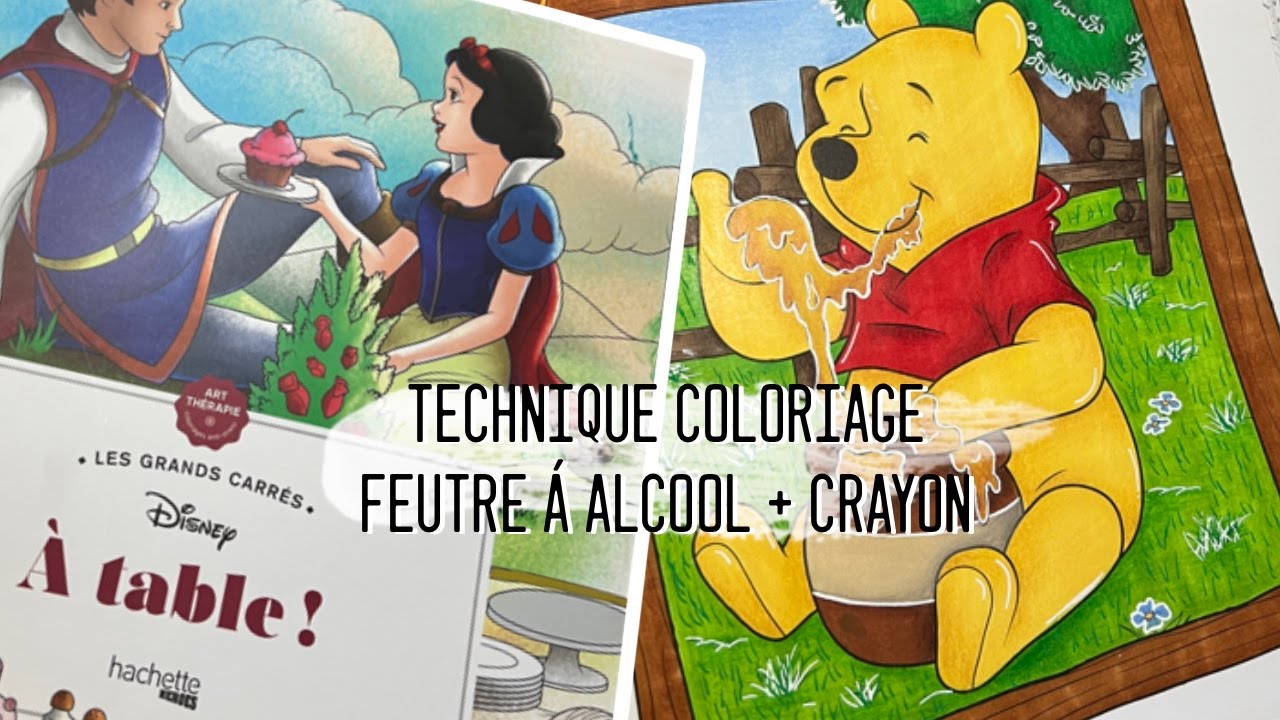 Coloriage Feutre à alcool + crayon [ Je teste pour la première fois ] 🖍️✨