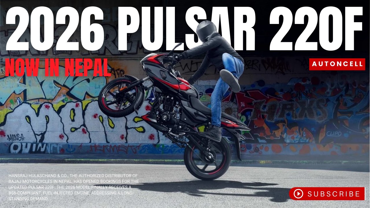 2026 Bajaj Pulsar 220F Now in Nepal at 4.40 Lakhs | Features a New BS6 FI Engine