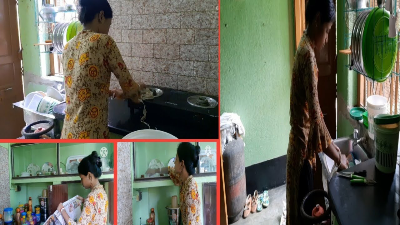INDIAN KITCHEN DEEP CLEANING ROUTINE | My monthly kitchen cleaning routine/ My non modular kitchen |