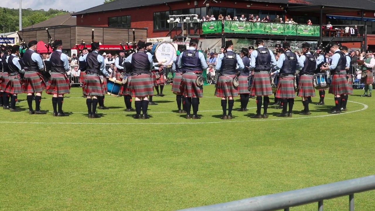 Shotts & Dykehead Caledonia Pipe Band Final Run - Seumas J Lawson Medley @ Belfast UK Championships