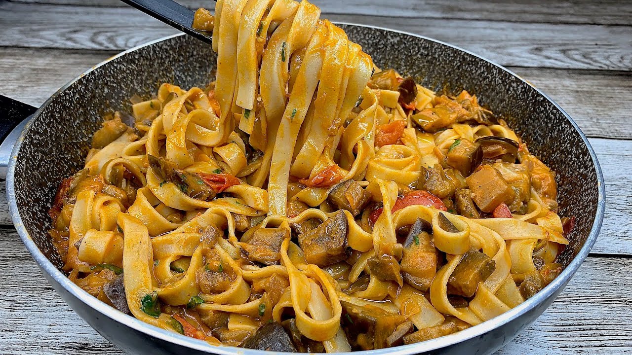 Я никогда не ела такой вкусной пасты с баклажанами! 2 лучших рецепта макарон с баклажанами!