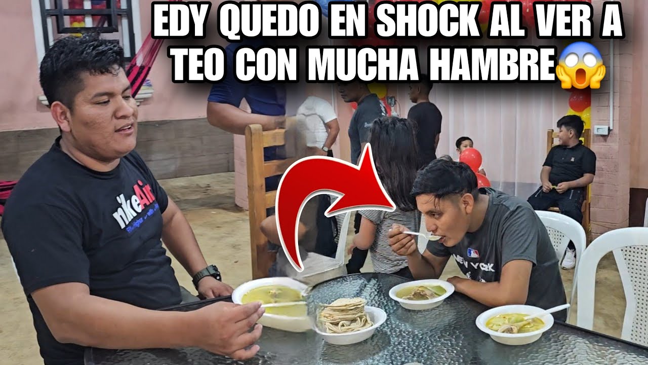TEO Dejo Con La Boca Abierta A EDY Al Comerse Esta Gran Cantidad De Comida😋😱Traia Mucha Hambre Dijo🥹