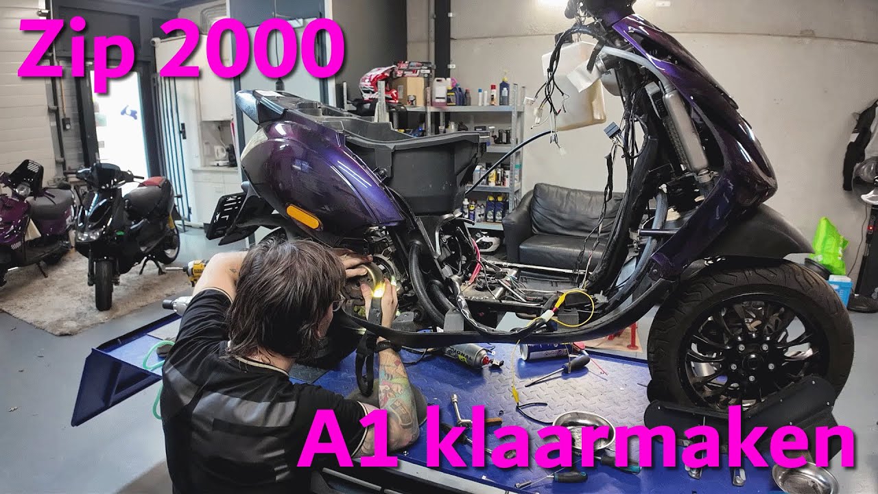 125cc Zip2000 klaarmaken voor A1