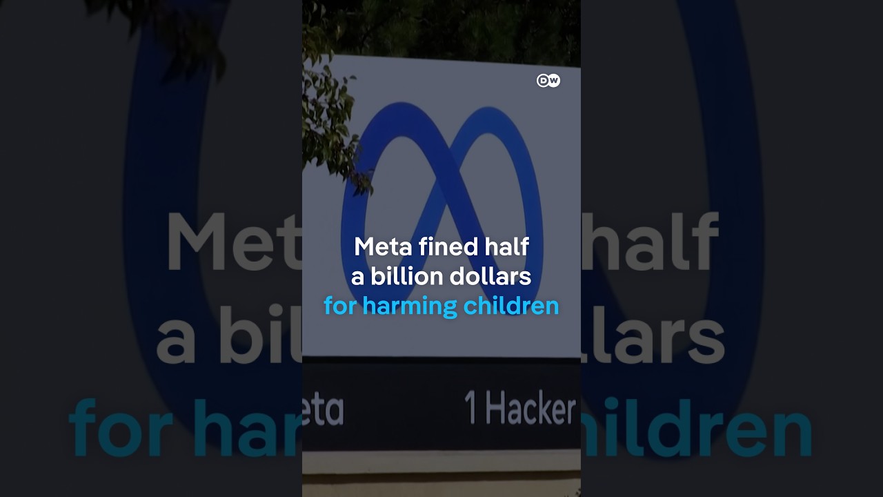 Meta fined millions for harming children | DW News