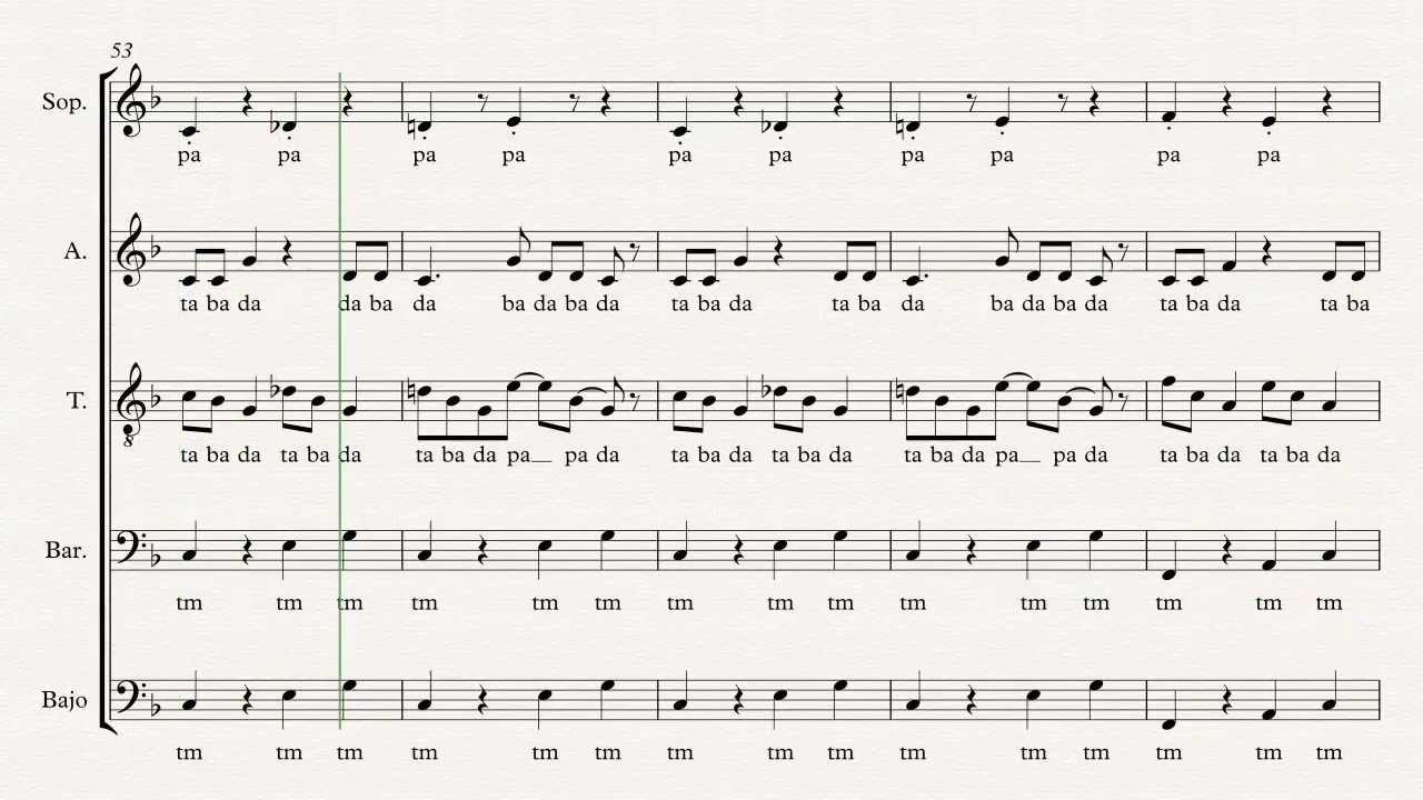 Medley Mambo / acapella - Pérez Prado (partitura Acapella)