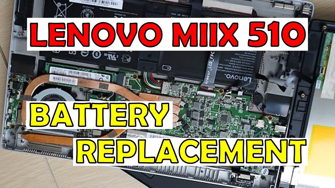 LENOVO Miix 510 Battery Replacement | Lenovo MIIX 510 12isk | How to Replace LENOVO Laptop Battery