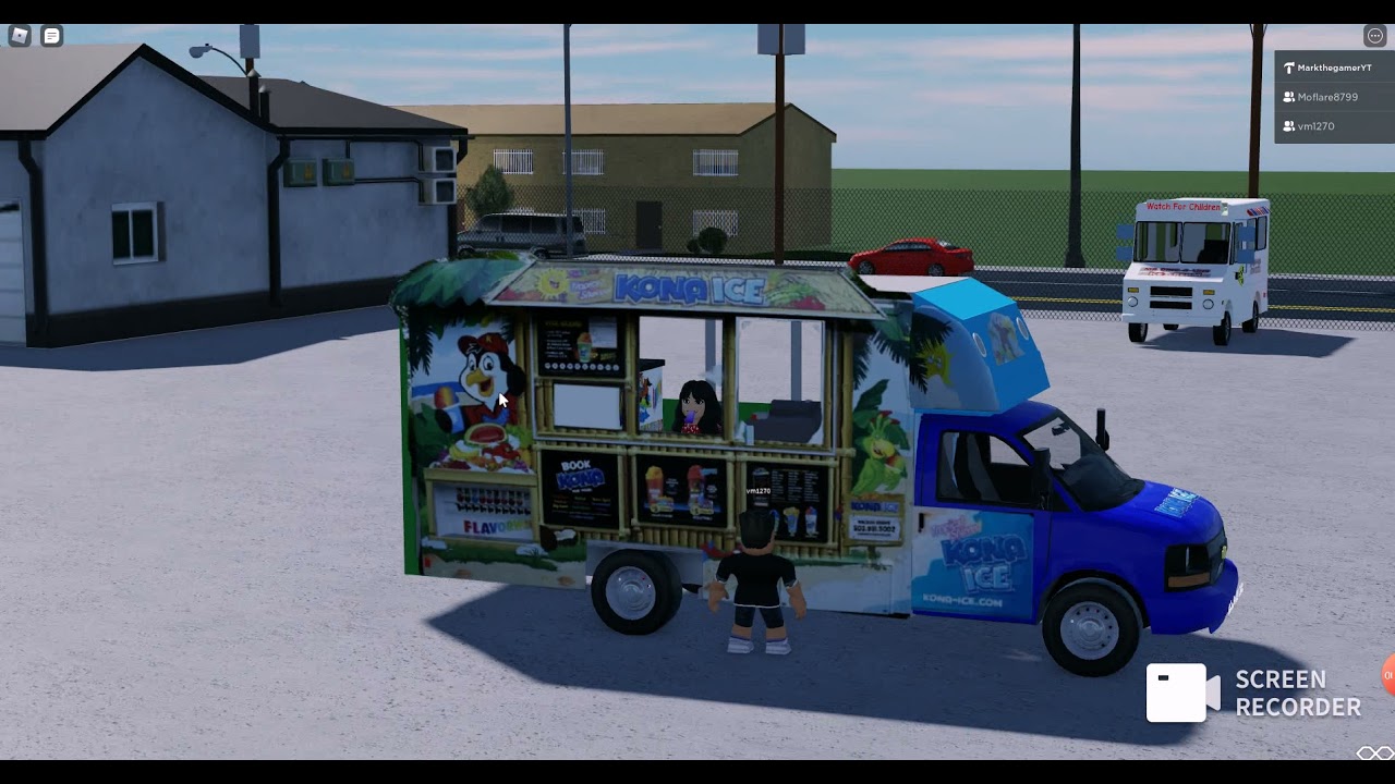Kona Ice Truck playing Jingle bells in Roblox (read the Description)