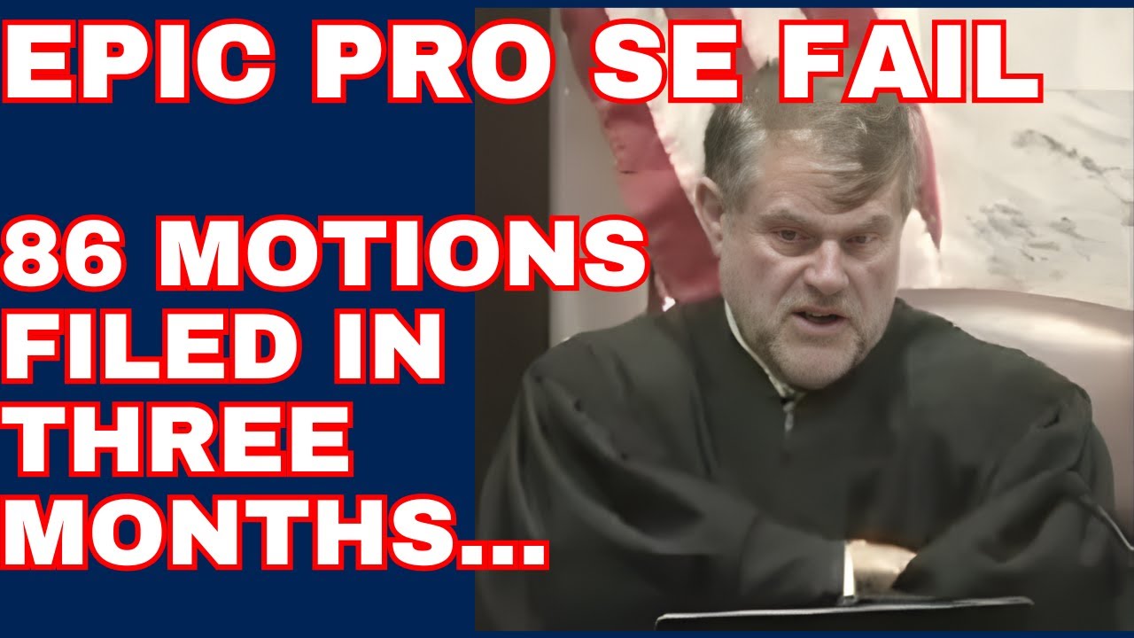 Pro Se Fail &mdash; 86 ходатайств подано менее чем за три месяца...