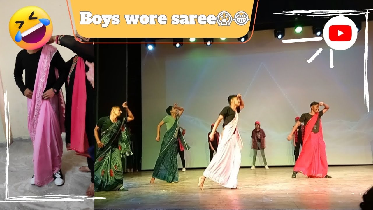 FAREWELL DANCE PERFORMANCE🤩😱😍|| boys wore saree😱||kumkum khatri #farewell #farewelldance