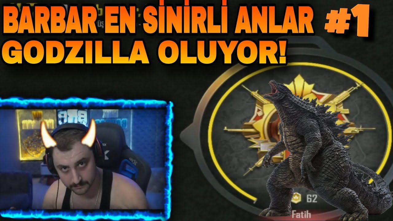 BARBAR GODZİLLAYA DÖNÜŞÜYOR!! / EN SİNİRLİ ANLARI #1 / #pubgmobile @BARBRpm